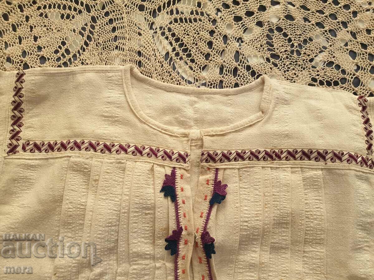Auction Authentic short shirt from folk costume Auction Authentic short shirt from folk costume