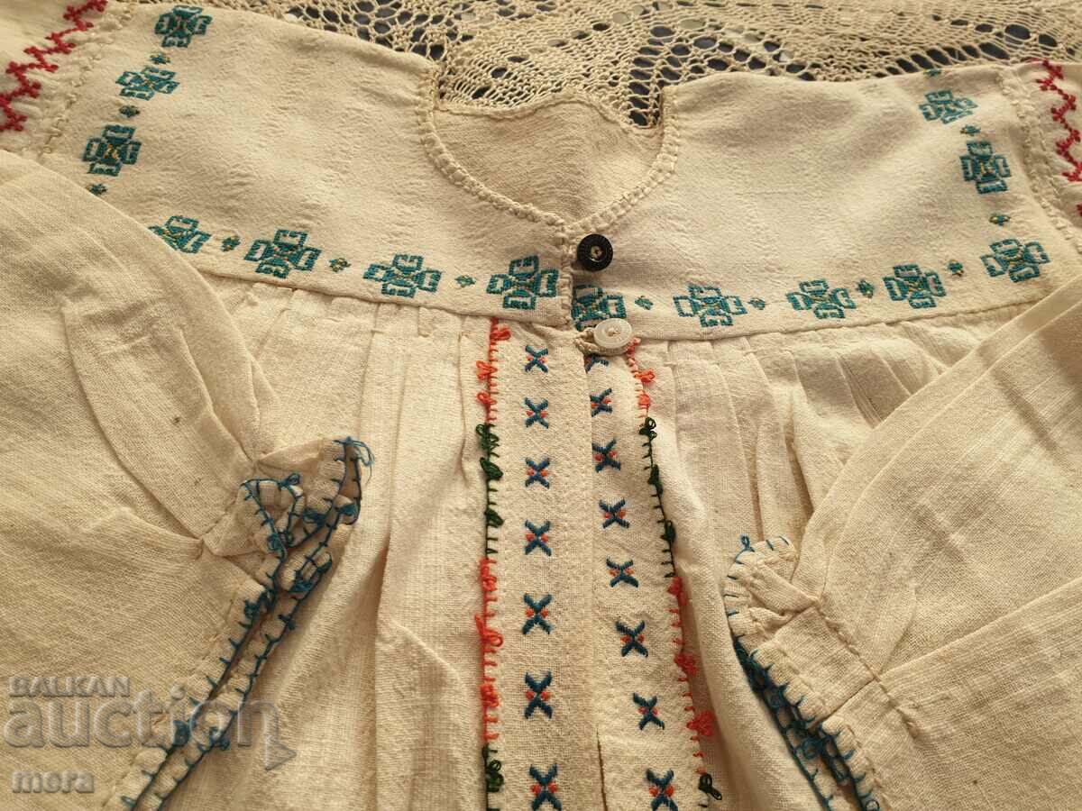 Auction Authentic short shirt from folk costume Auction Authentic short shirt from folk costume