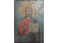 Jesus Christ Almighty old hand painted icon