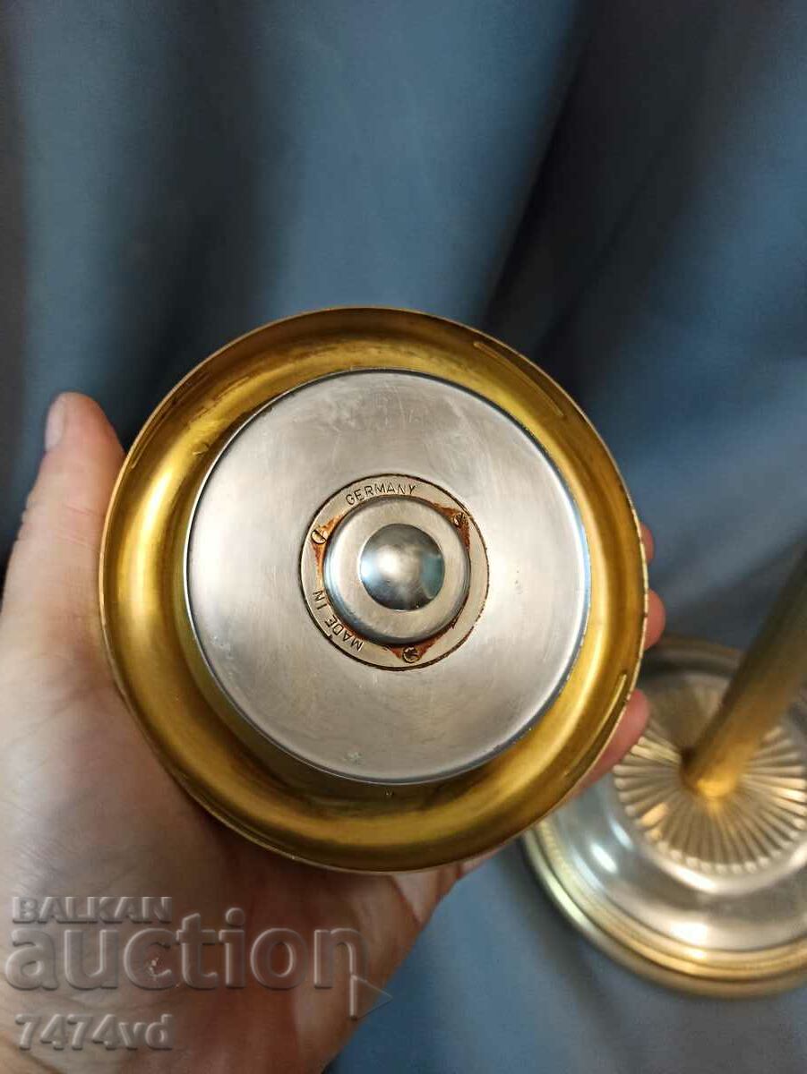 Tall German bronze ashtray (on a stand) with ornaments -67 cm - 7