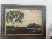 Very old original oil painting oil on wood