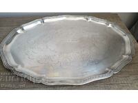 Large silver tray