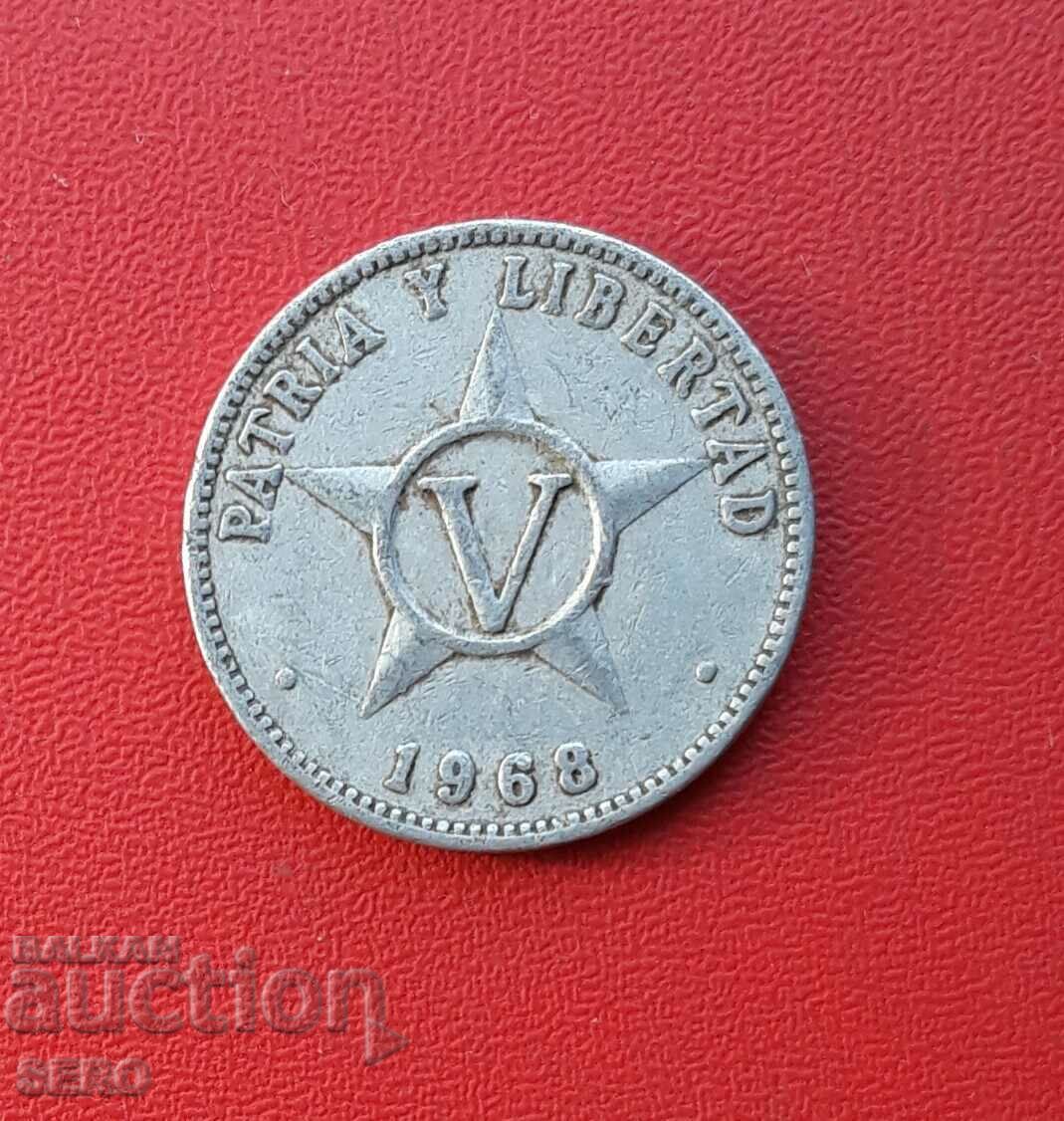 Cuba-5 centavo 1968