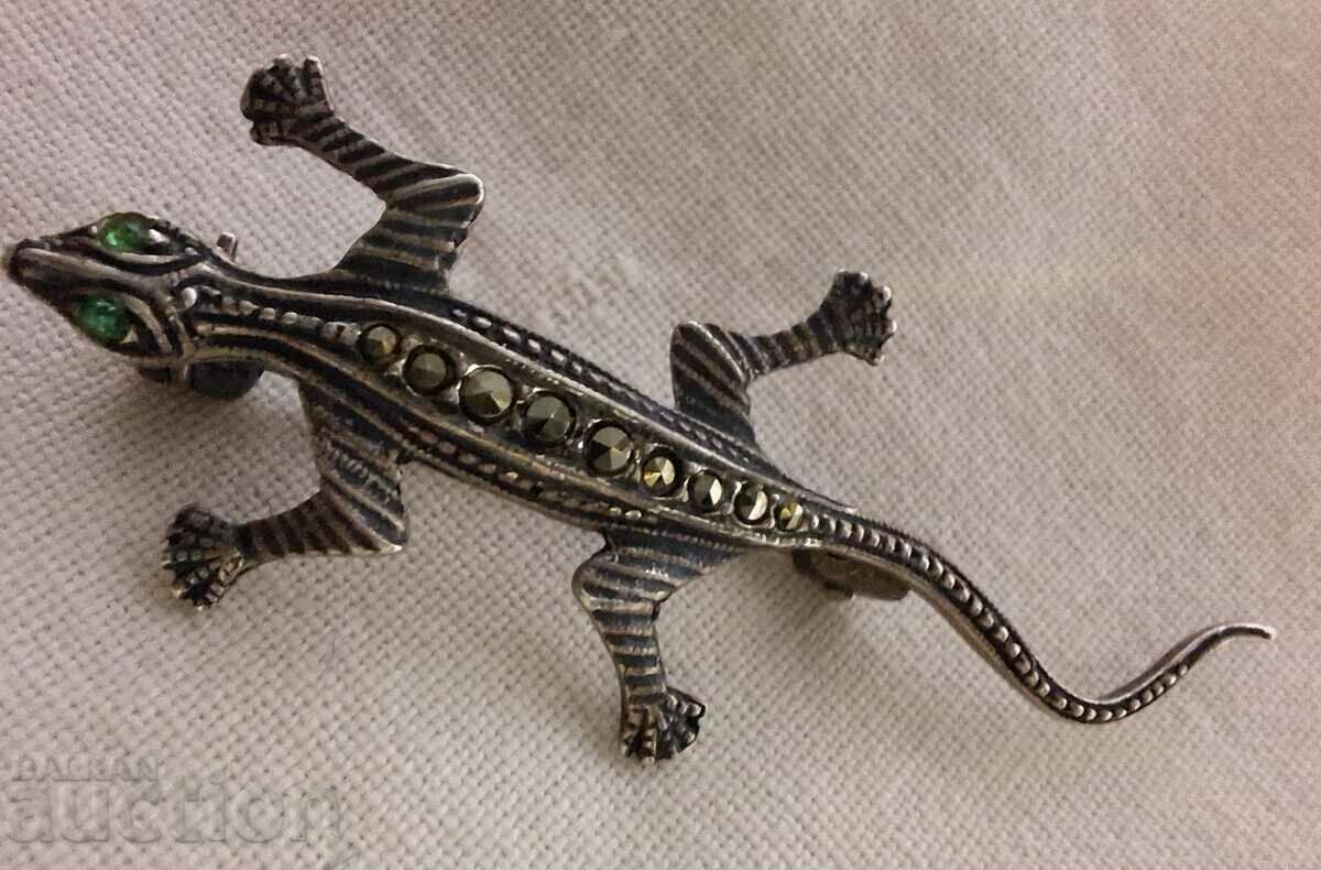 Old silver brooch