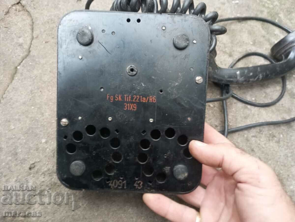 Auction Old telephone set Auction Old telephone set