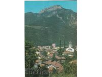 Bulgaria - Teteven - view of the city with Mount Petrahilya