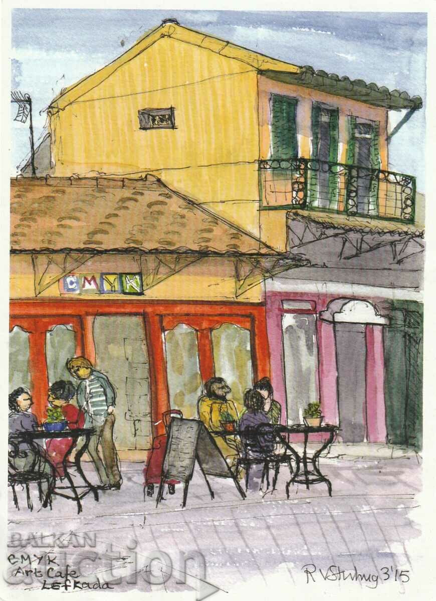 Greece - Lefkada - drawing from art cafe SMUK