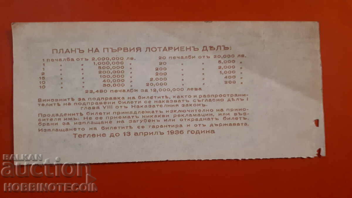 ΒΑΣΙΛΕΙΟ ΒΟΥΛΓΑΡΙΑΣ ΒΑΣΙΛΙΚΟ ΛΑΧΕΙΟ 1936 ΜΕΡΟΣ Ι - Α με τιμή € 9.99 | 19.54 BGN