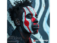 Painted Black Male. Image ® Studio Perfect Image Ltd.