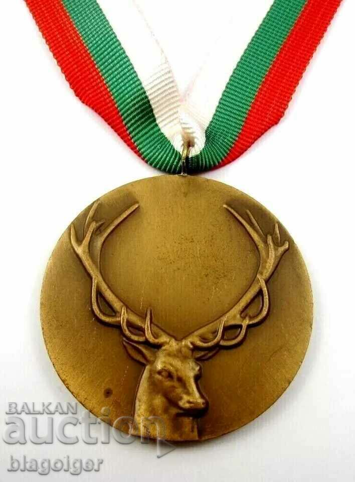 Hunting Medal-Trophy Medal-Trophy Red Deer-Soc Era