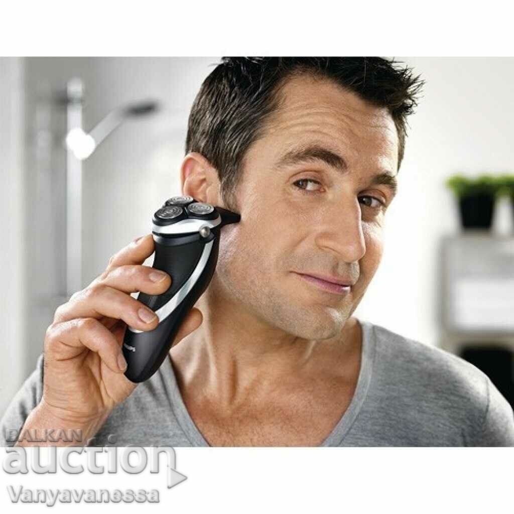 Electric shaver with back trimmer