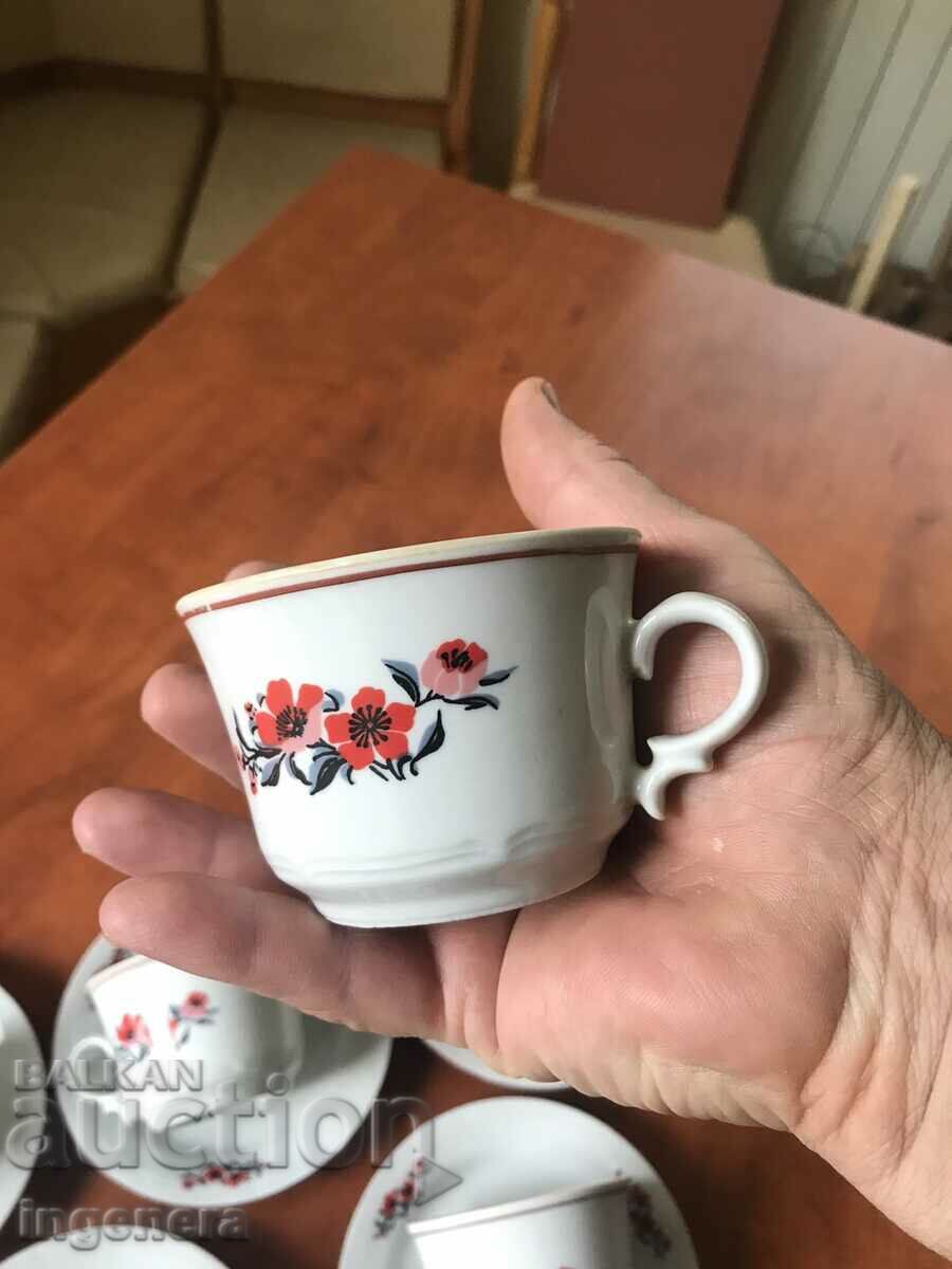 Delivery of PORCELAIN CUP AND SAUCE SET OF 6 PCS. - BULGARIA Delivery of PORCELAIN CUP AND SAUCE SET OF 6 PCS. - BULGARIA