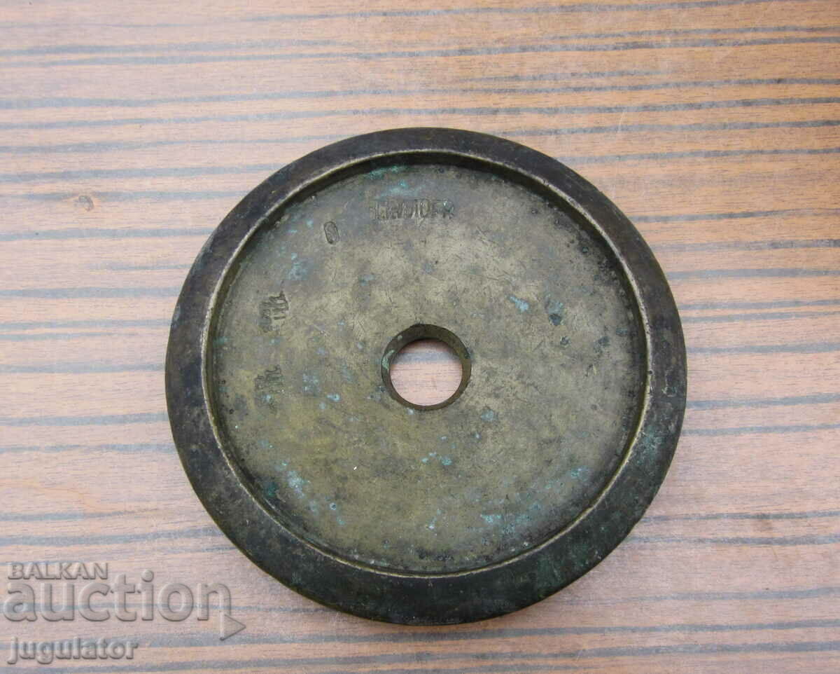 1 kg. Kingdom of Bulgaria bronze scale weight 1892