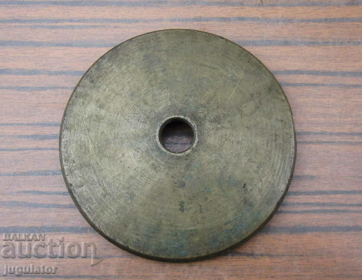 Kingdom of Bulgaria old bronze scale weight 1892 - 6 Kingdom of Bulgaria old bronze scale weight 1892 - 6