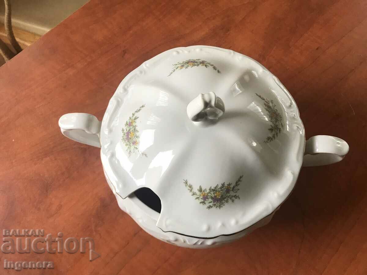 Auction PORCELAIN SOUP DISH BULGARIA Auction PORCELAIN SOUP DISH BULGARIA