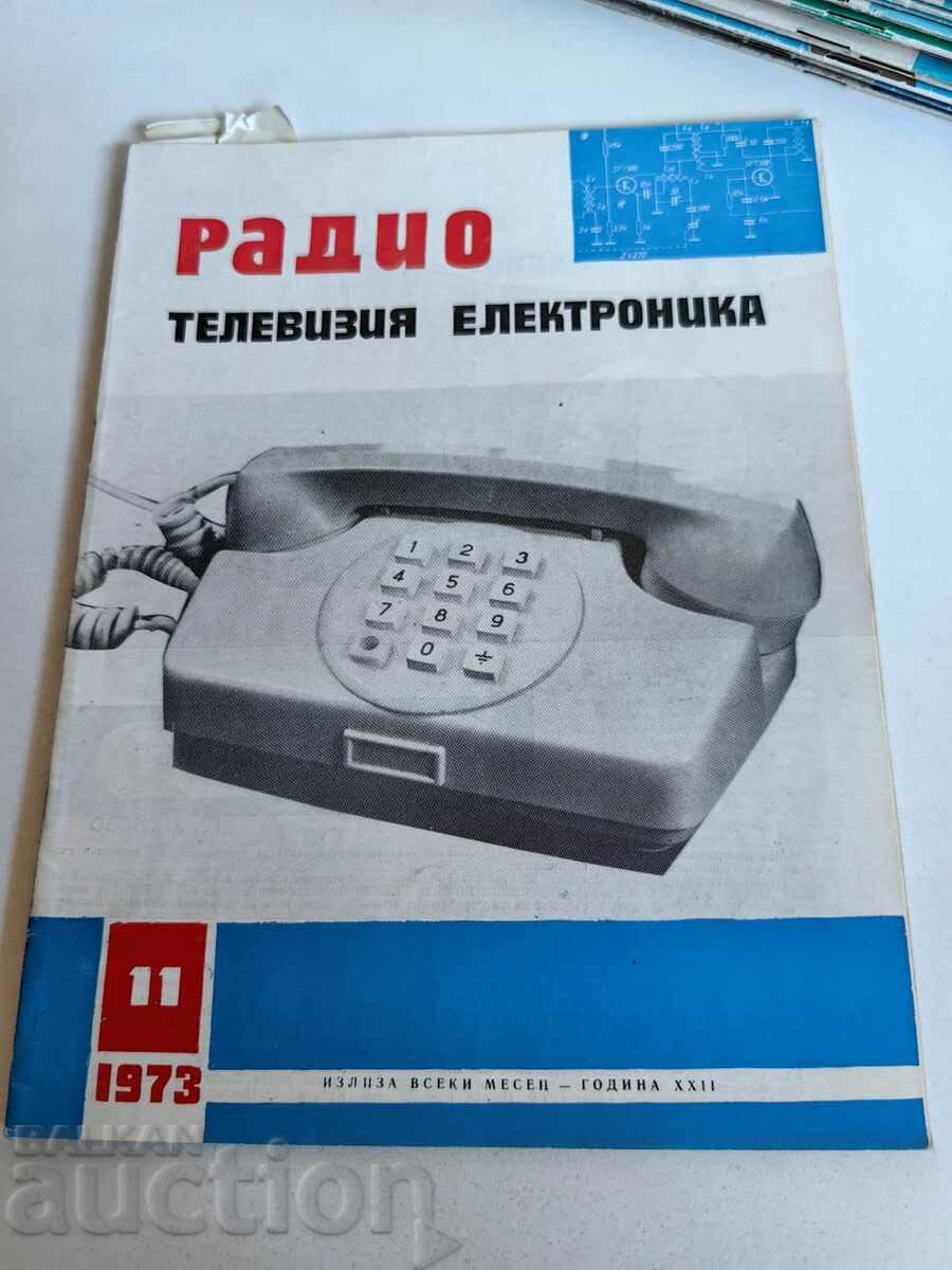 domeniu 1973 REVISTA RADIO TELEVIZIUNE ELECTRONICA