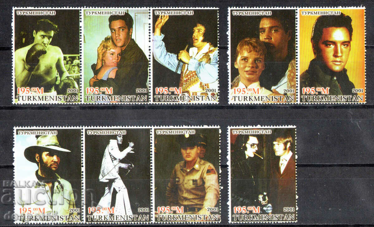 2001. Turkmenistan. Show celebrities. ILLEGAL STAMP.