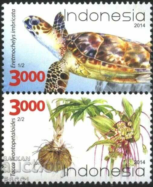 Pure Stamps Flora and Fauna Flowers Tortoiseshell 2014 Ινδονησία