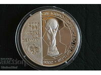 Moneda de argint jubileu fotbal 5 BGN Cupa 2003