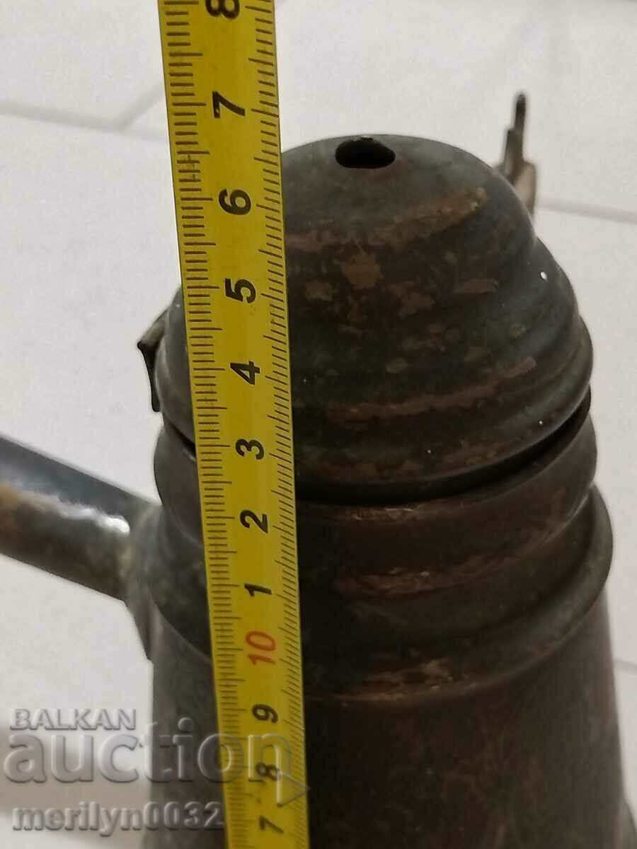 Old Ottoman tinned cezve brass brownish pot - 6 Old Ottoman tinned cezve brass brownish pot - 6