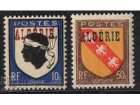 1947. Algeria. Timbre franceze cu supratiparire "ALGERIE" - Stema.