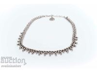 Silver plated necklace KN-0301001026