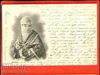 TRAVELED card 1901 VARNA - FRANCE with LITTLE LION 10 cent