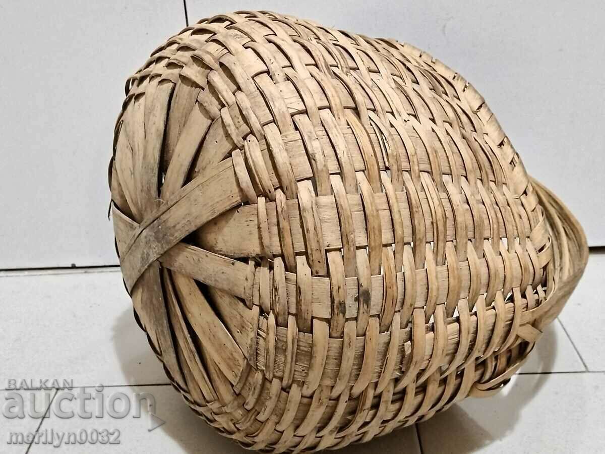 Old wicker basket paner basket - 5