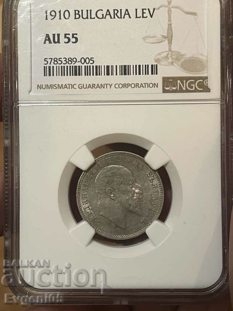 *1 LEV 1910* AU55 NGC