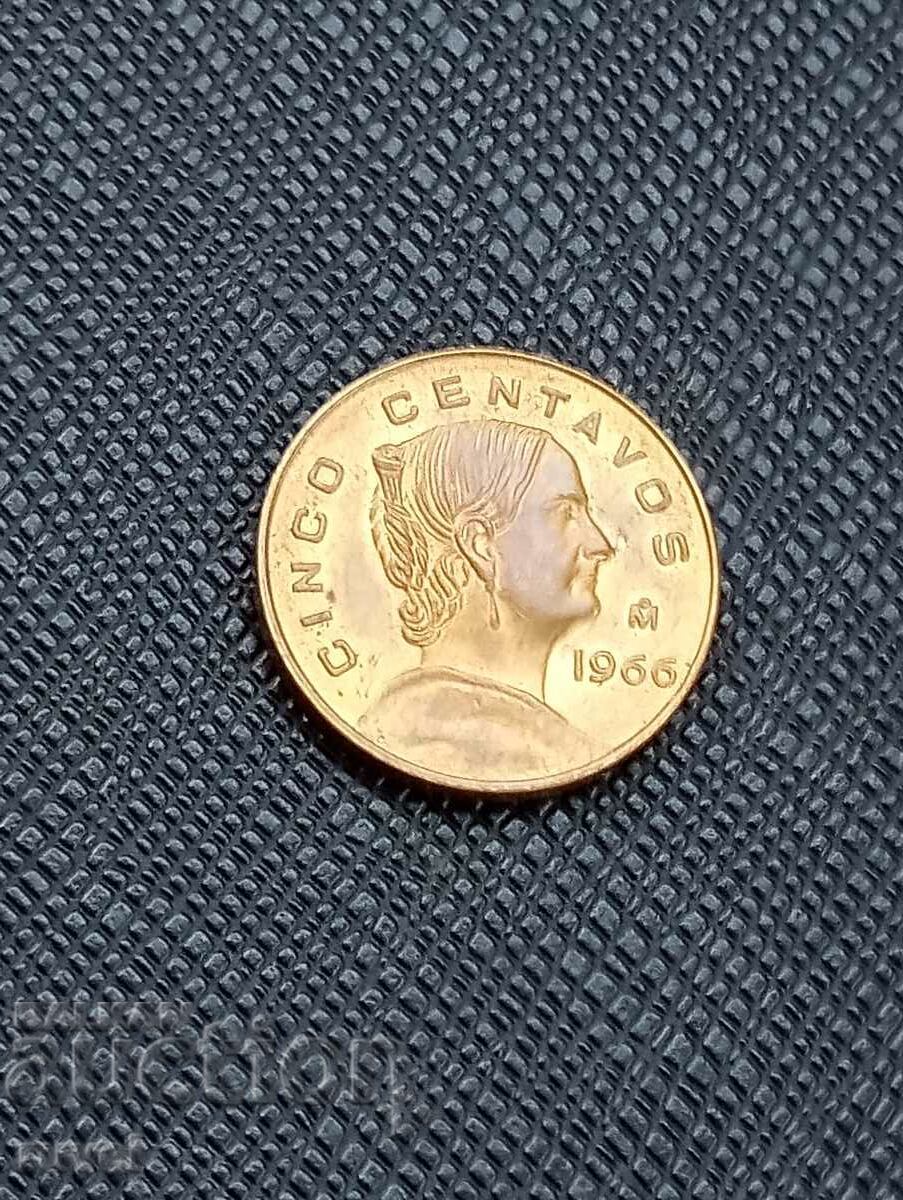 Mexico 5 Centavo 1966 Mexico 5 Centavo 1966