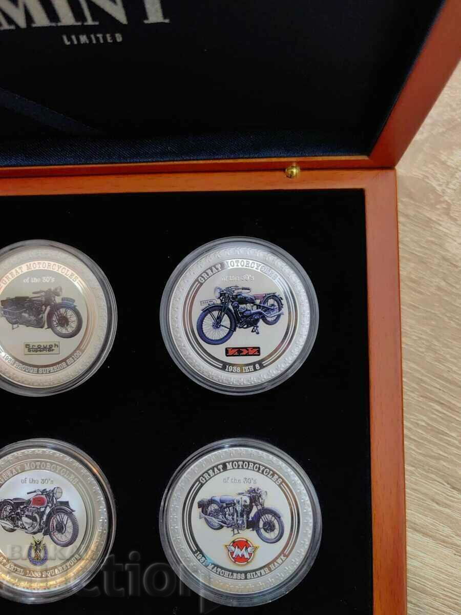 Συλλογή 4 νομίσματα x 1 oz. Ρετρό Ποδήλατα - UNC - 7 Συλλογή 4 νομίσματα x 1 oz. Ρετρό Ποδήλατα - UNC - 7