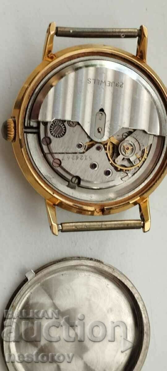 Auction  "FLIGHT" DE LUXE AUTOMATIC.USSR 20 MICRON GOLD