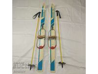 Old skis Germina Junior GDR children with poles SG2002