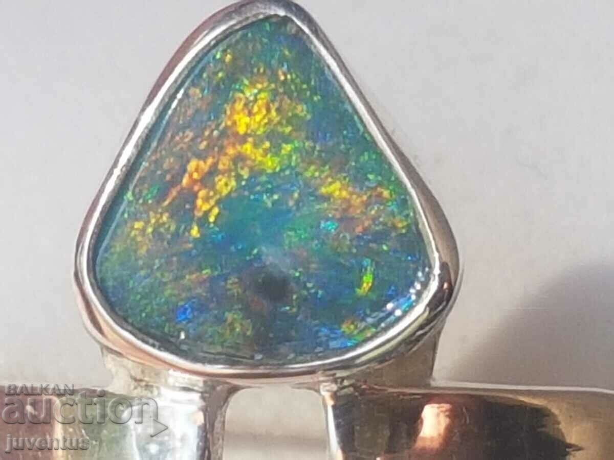 BLACK OPAL SILVER RING (AUSTRALIA) N3 B4 with price 570.00 BGN | € 291.44 BLACK OPAL SILVER RING (AUSTRALIA) N3 B4 with price 570.00 BGN | € 291.44