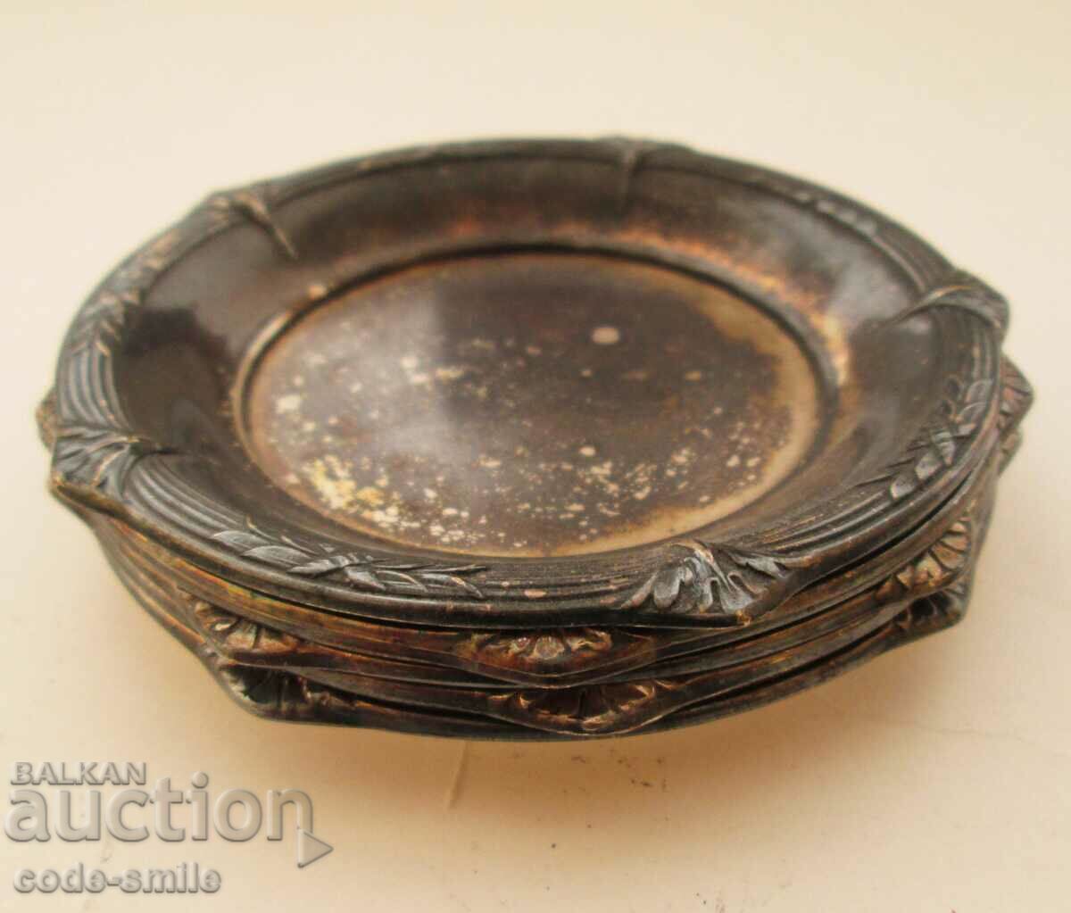 6 pcs old saucers holders XO WMF I/O Germany 1900s. with price 60.00 BGN | € 30.68