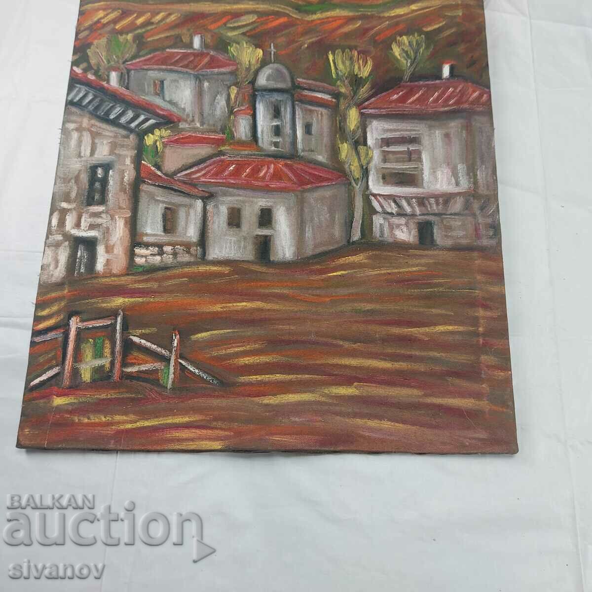 Interesting old landscape painting on canvas SG2006 with price 70.00 BGN | € 35.79 Interesting old landscape painting on canvas SG2006 with price 70.00 BGN | € 35.79