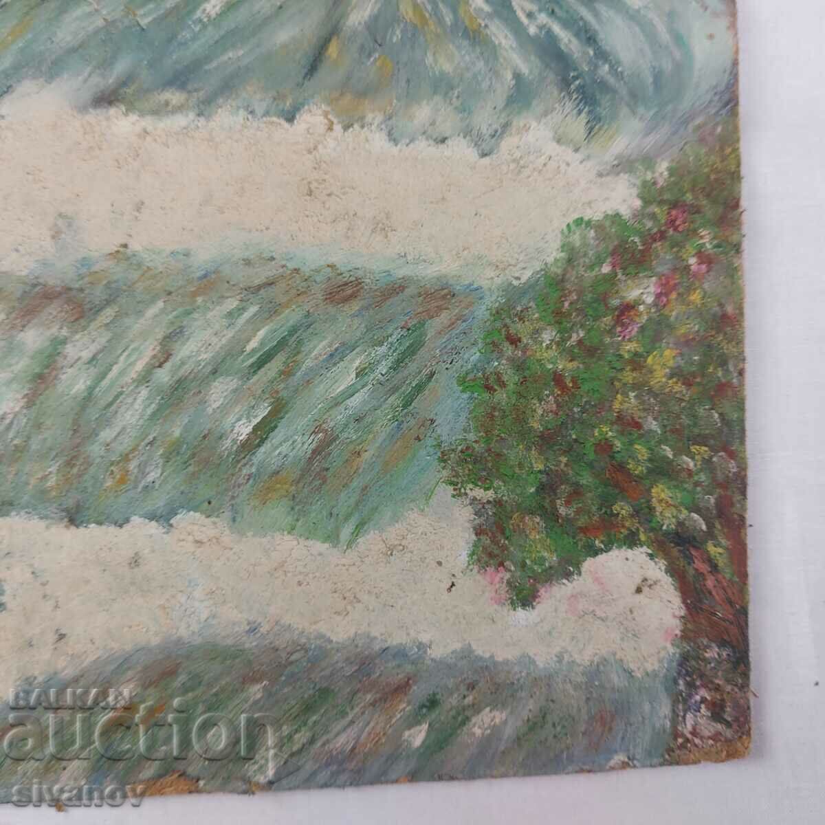 Interesting old landscape painting SG2007 - 6 Interesting old landscape painting SG2007 - 6