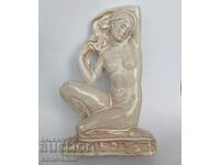 Old author's plastic ceramic statuette figure erotica