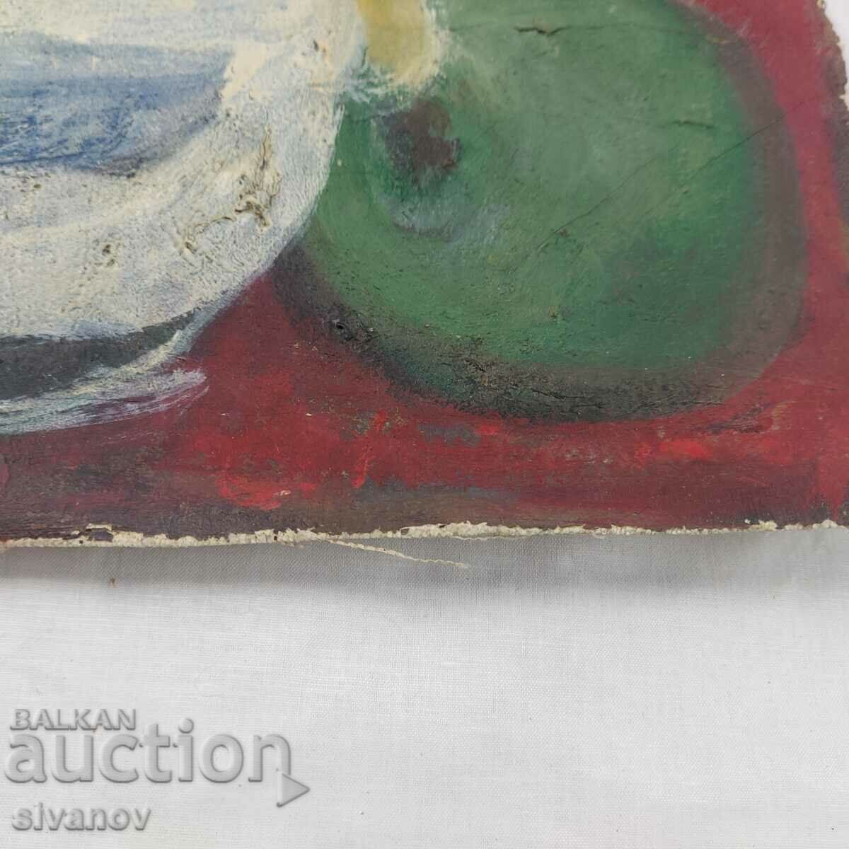 Interesting old painting on canvas SG2008 - 5 Interesting old painting on canvas SG2008 - 5