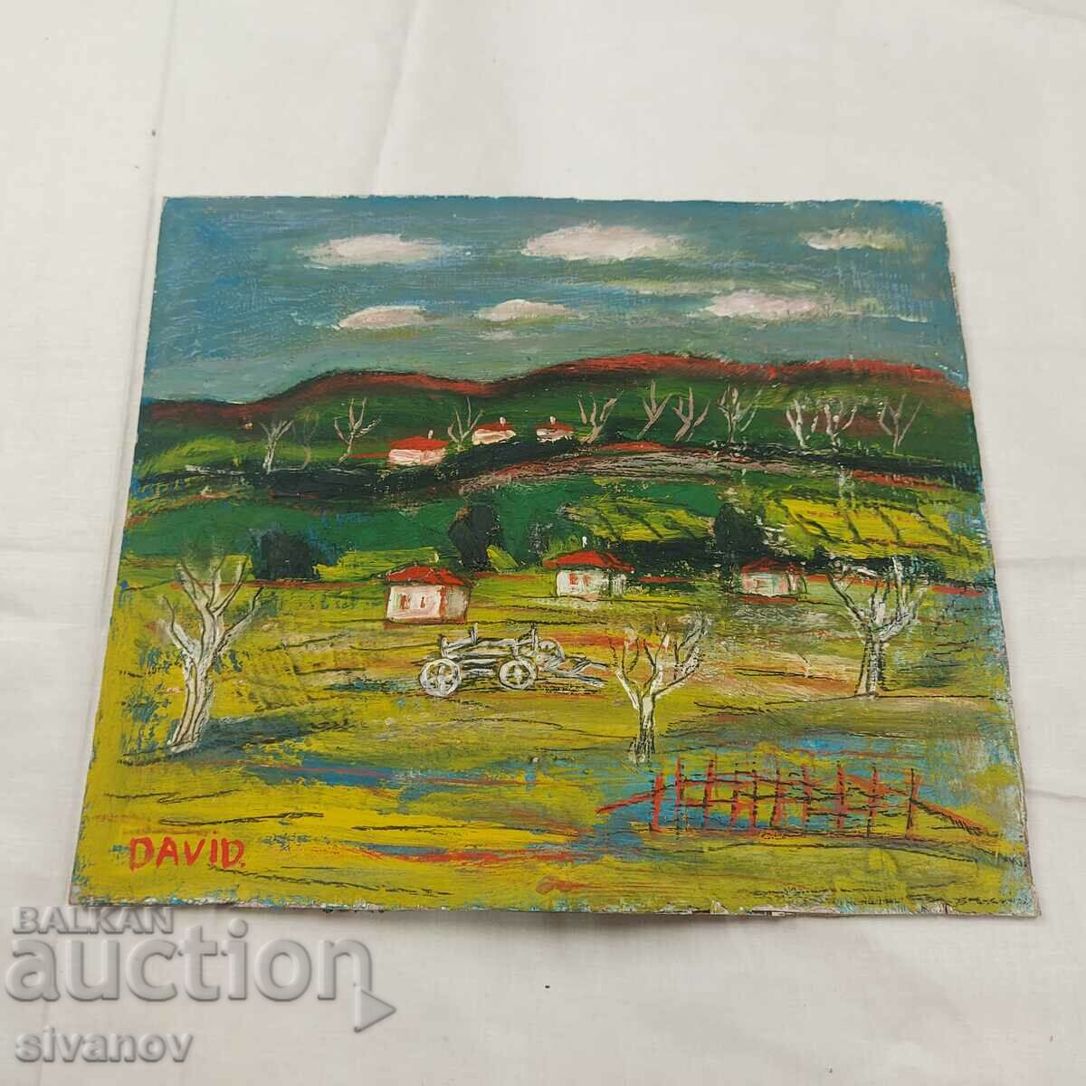 Interesting old painting signed DAVID SG2011 with price 30.00 BGN | € 15.34 Interesting old painting signed DAVID SG2011 with price 30.00 BGN | € 15.34