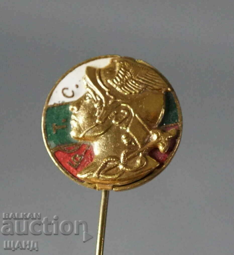 Kingdom of Bulgaria enamel badge BTS trade union Hermes