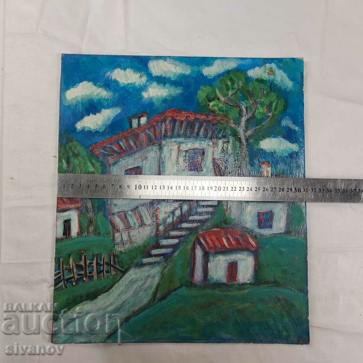 Interesting old painting landscape SG2015 - 5 Interesting old painting landscape SG2015 - 5