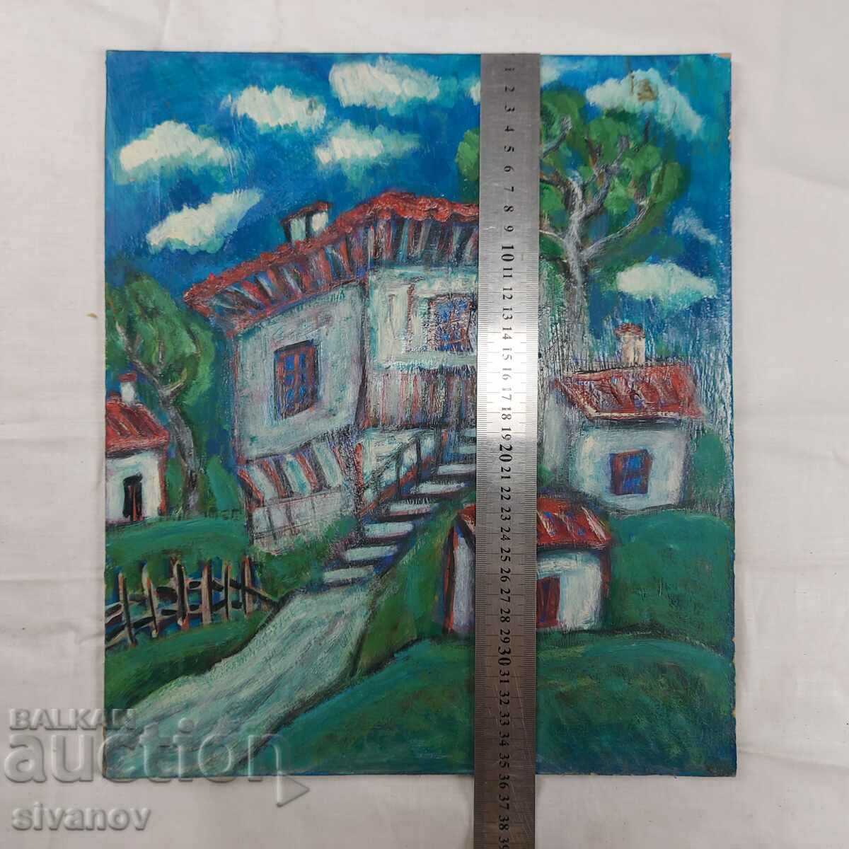 Interesting old painting landscape SG2015 - 6 Interesting old painting landscape SG2015 - 6