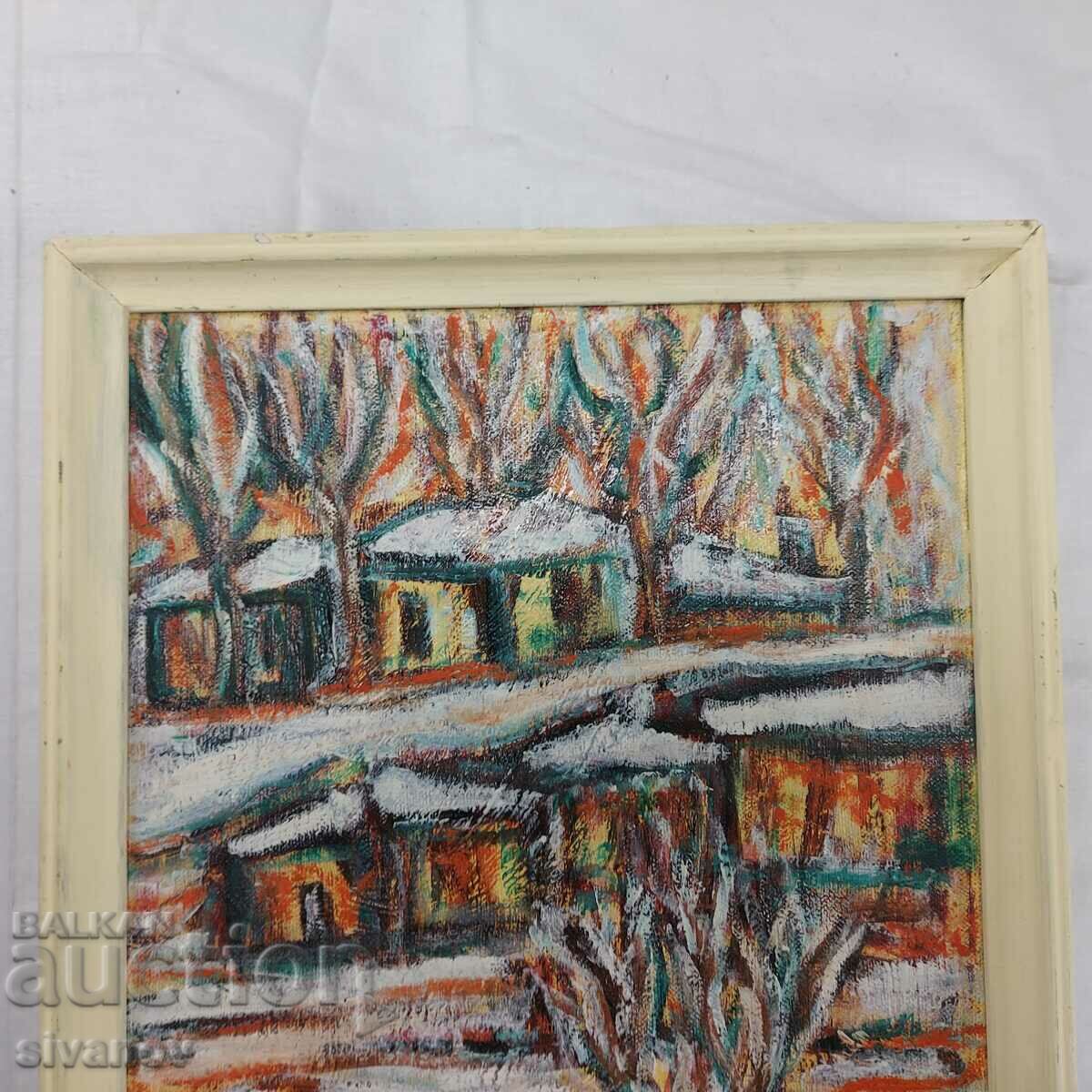 Auction  Interesting old painting landscape SG2016