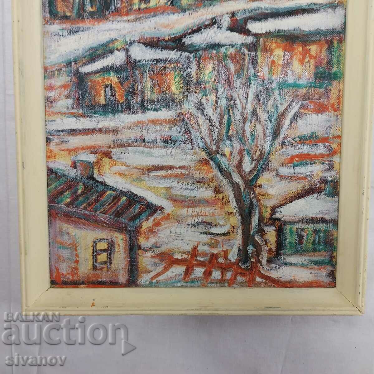 Delivery of Interesting old painting landscape SG2016