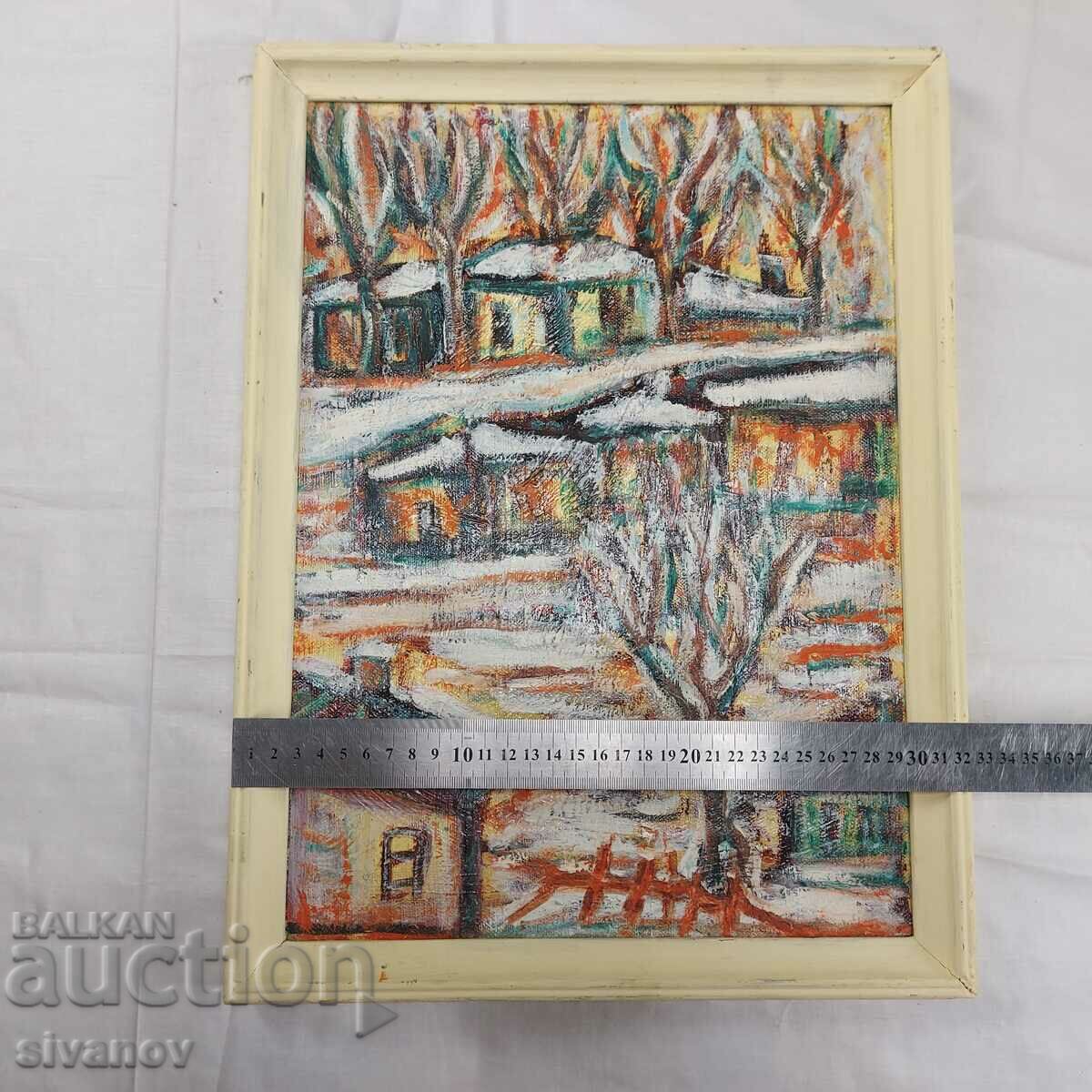 Interesting old painting landscape SG2016 - 6