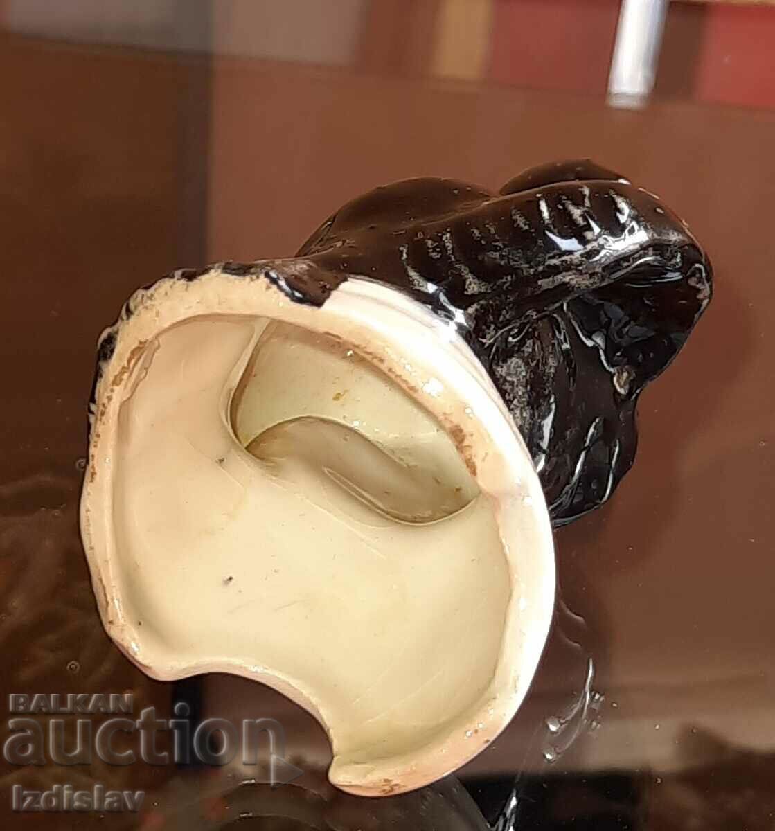 Πορσελάνινη Αγγλική φιγούρα Μαύρο τραχύλι, χωνί πίτας - 5 Πορσελάνινη Αγγλική φιγούρα Μαύρο τραχύλι, χωνί πίτας - 5