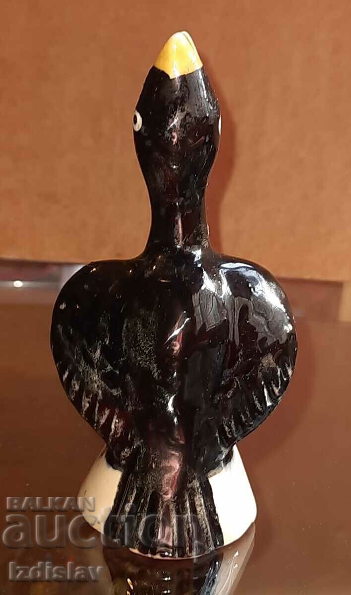 Πορσελάνινη Αγγλική φιγούρα Μαύρο τραχύλι, χωνί πίτας - 6