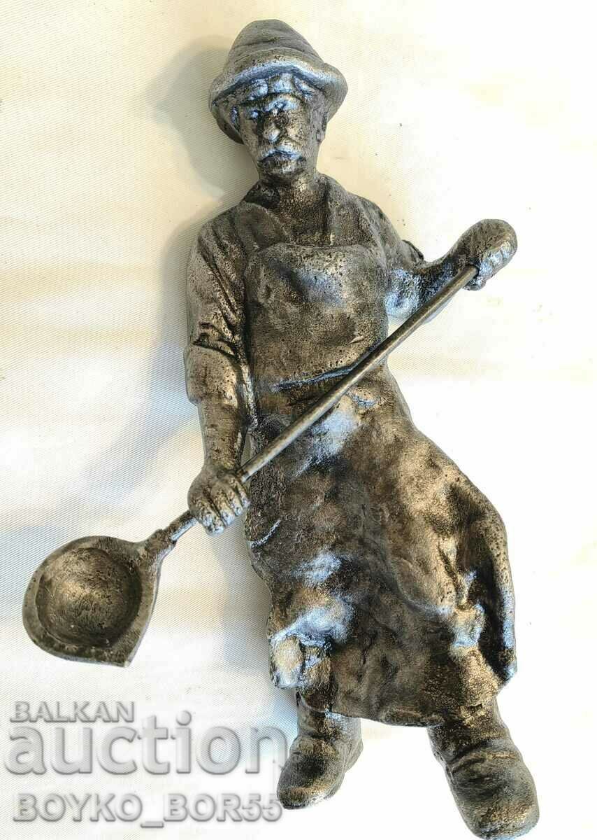 Large Solid Metal Russian USSR Sculpture Statuette Figure with price 129.00 BGN | € 65.96 Large Solid Metal Russian USSR Sculpture Statuette Figure with price 129.00 BGN | € 65.96