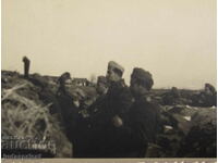 WWI Kingdom of Bulgaria military photo battlefield soldiers in trench